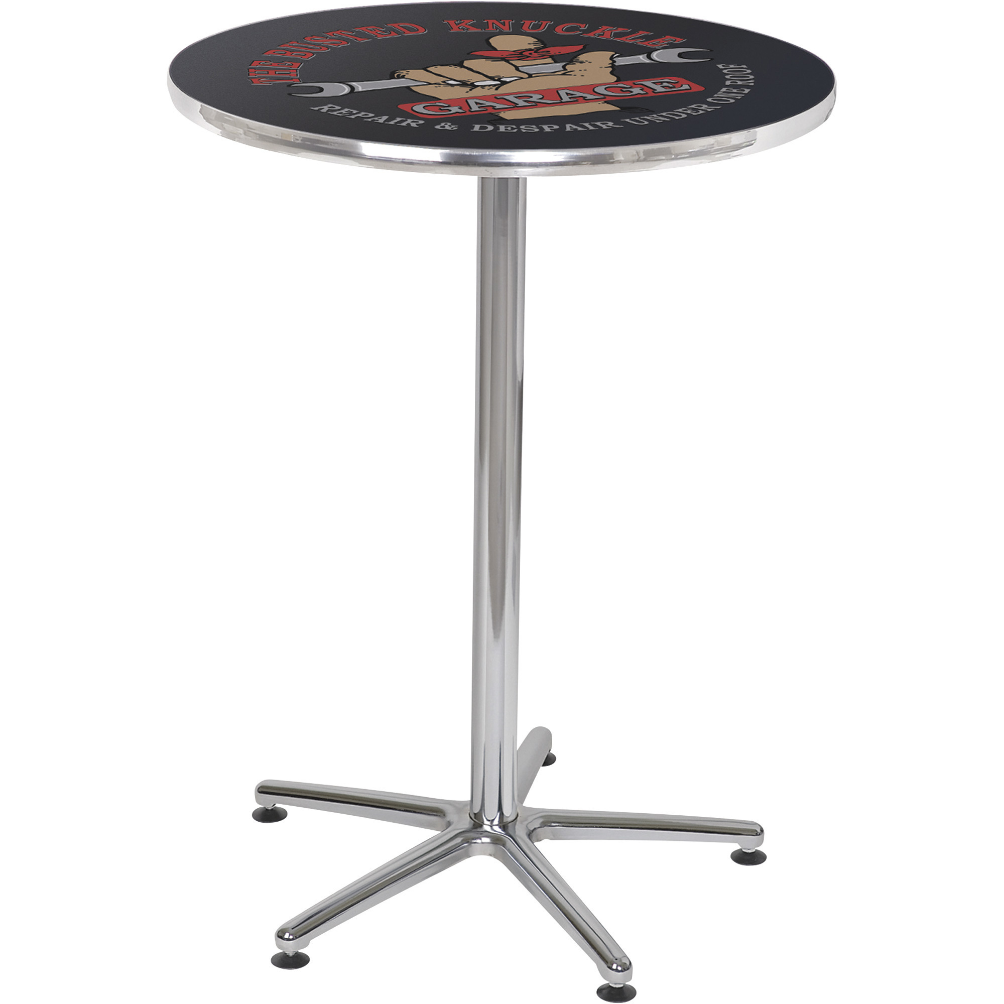 Busted Knuckle Garage Bar Table, Model# BKG-72300